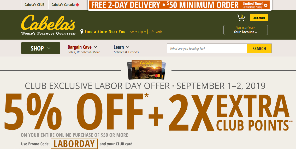 Check Cabela’s Gift Card Balance