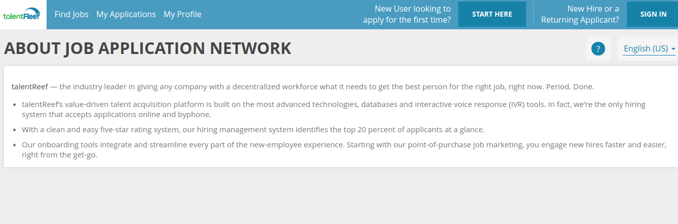 talentReef Applicant Portal logo