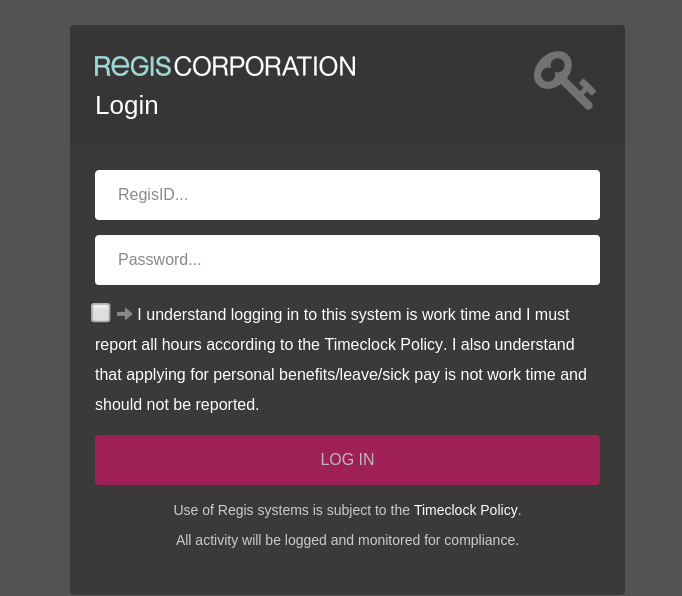 Regis Salons Login