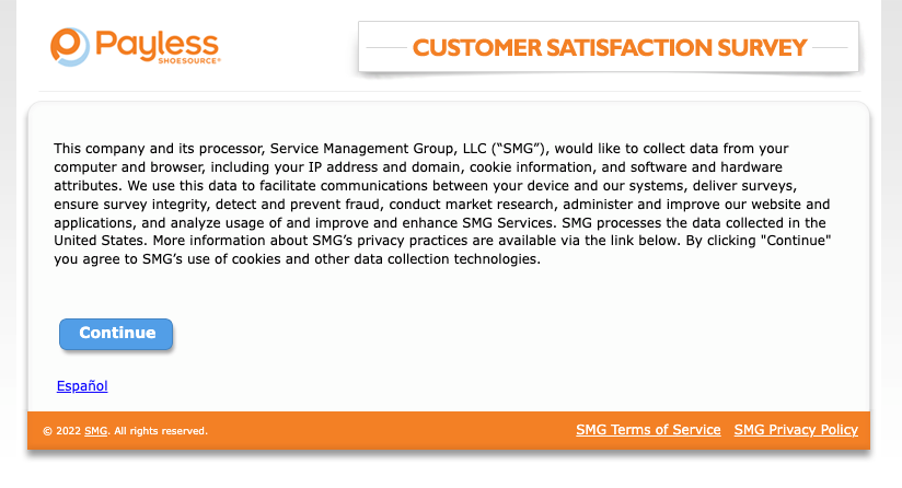 payless customer survey