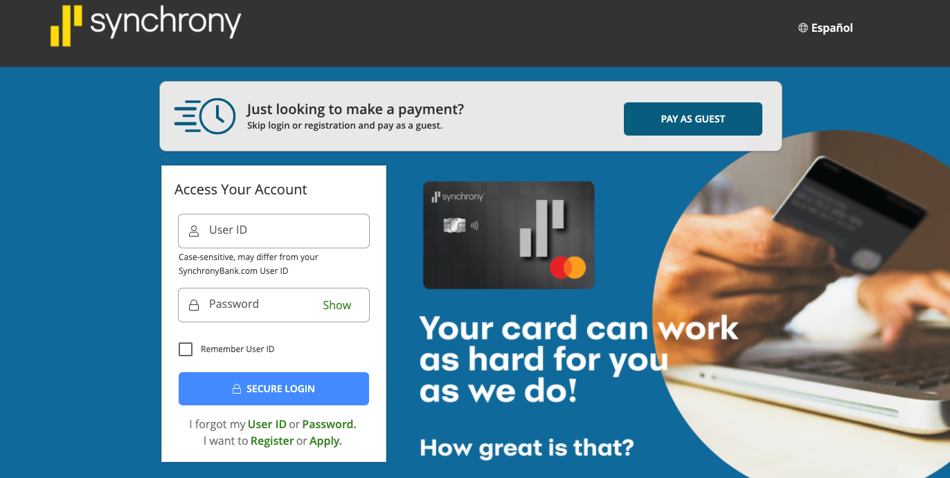 toys r us credit card login